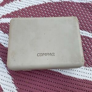 Vintage Compaq PCMCIA External Hard Drive Disk Pack w/ Case Untested